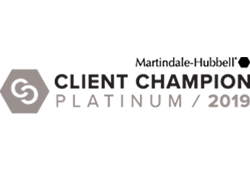 Martindale-Hubbell Client Champion | Platinum 2019
